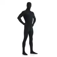 Speerise Volwassen Lycra Spandex Nylon Zwart Zentai Pak Mannen Een Stuk Tweede Huid Panty Full Body Zentai Custom Kostuums