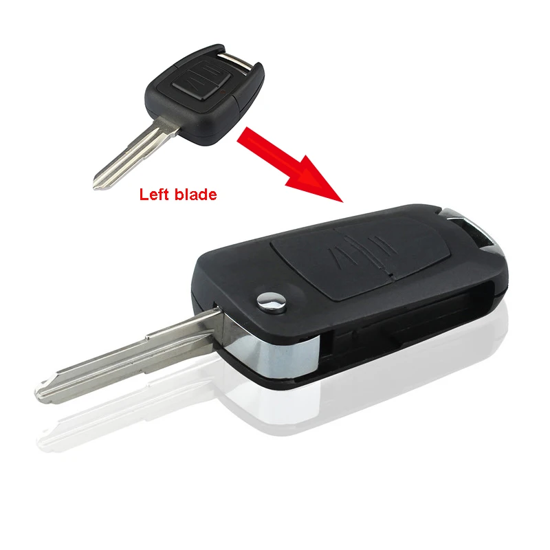 

Modified Flip Folding Remote Key Case 2 Buttons for Opel Corsa Astra Kadett Monza Car Key Replacement Shell with blade