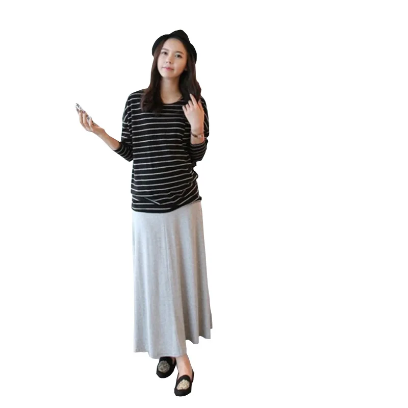 SAIWOEL Spring Summer Autumn New Maternity Skirt Clothing For Pregnant Women Maternity Dresses Pregnancy Pregnant Skirt