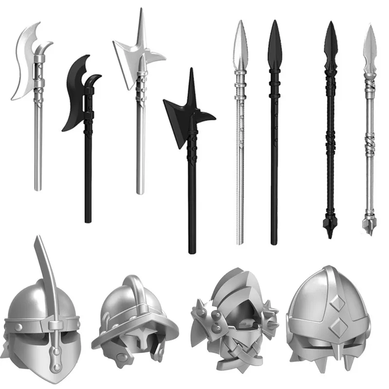 

2019 Marvel Avengers Medieval Knight Armor Weapon Accessories Figures Building Blocks Bricks Kids Toys Compatible With Lego