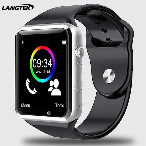 

LANGTEK Bluetooth Smart Watch A3 Sport WristWatch For Android Phone With Camera Support SIM TF Card Intelligent Bracelet