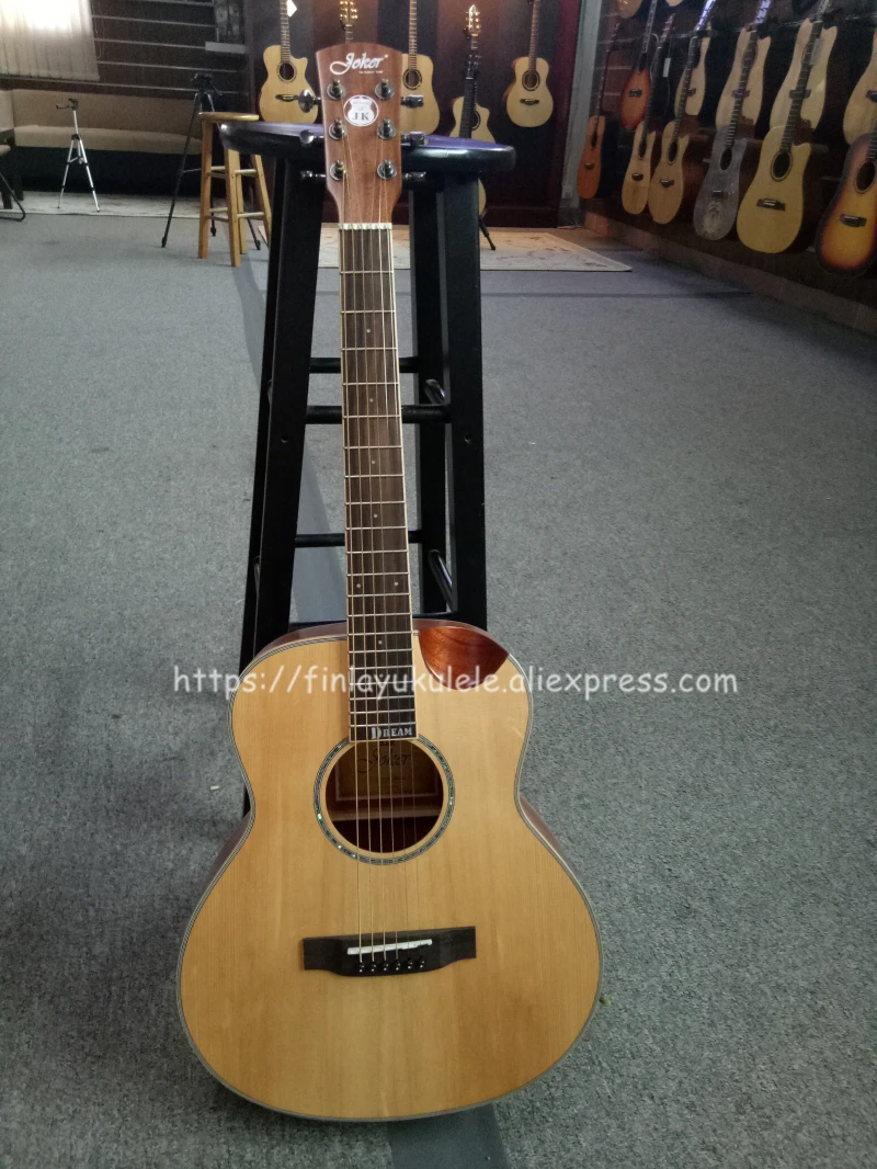 Half cutaway 36 &quotGSMINI гитара с твердой еловой верхней частью/корпусом из красного