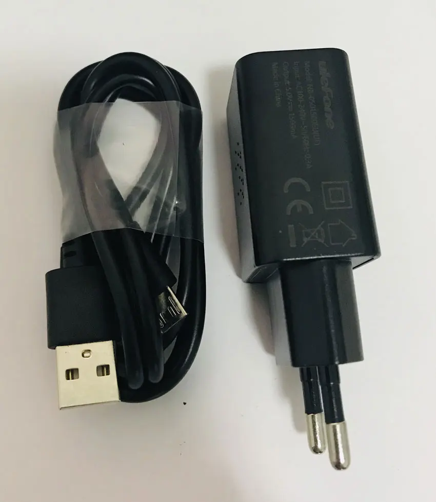 

Original Travel Charger EU Plug Adapter+ USB Cable for Ulefone X MT6763 Octa Core Free Shipping