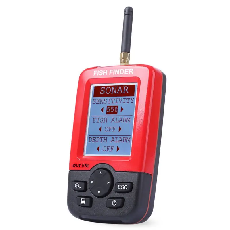الذكية المحمولة عمق صياد السمك مع 100 M اللاسلكية الاستشعار سونار السونار Fishfinder ل بحيرة البحر الصيد