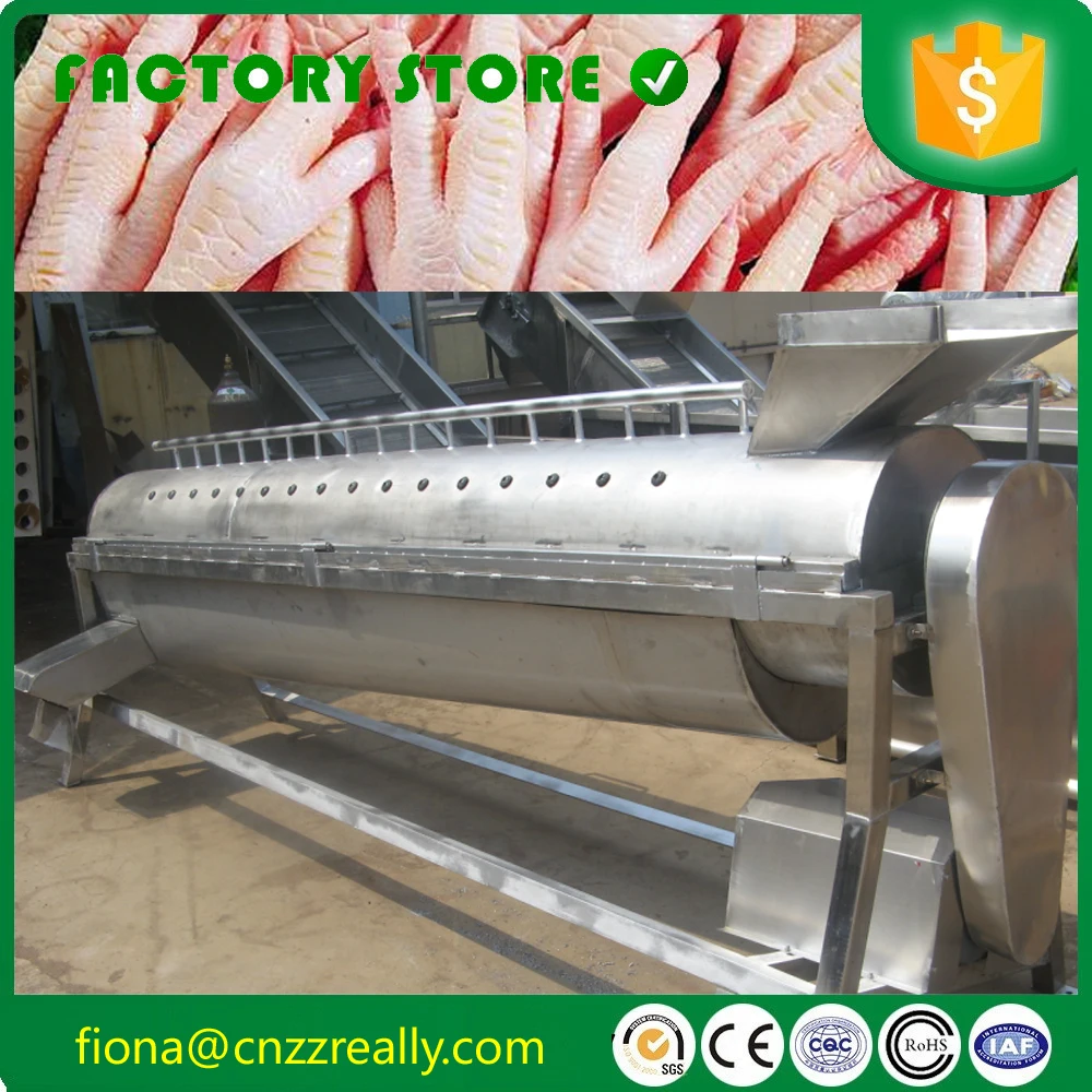 

Fresh chicken feet peeling machine chicken slaughtering machine Equipment