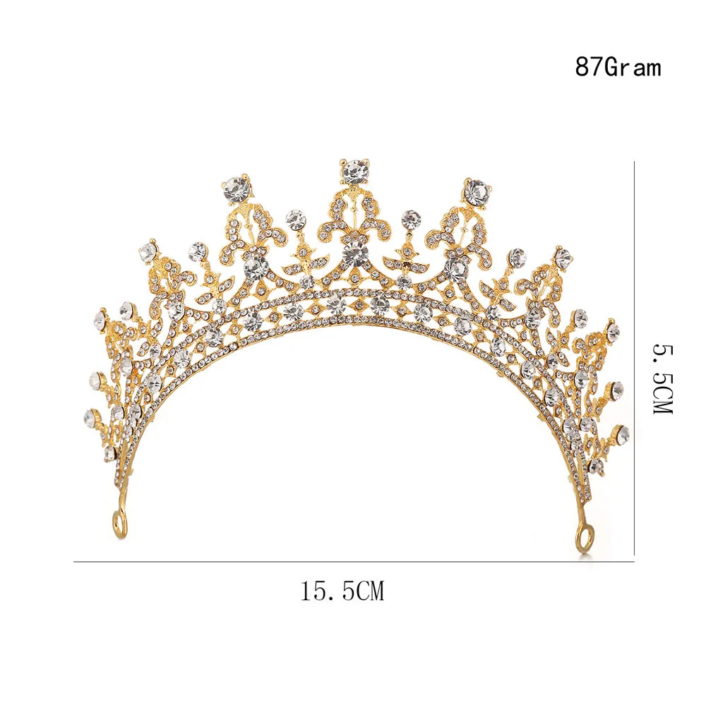 Perolas de Moda Rainha Da Coroa Do Casamento Da Tiara Da Noiva Do Cabelo Do Casamento головной убор Acessorios de Joias Por Atacado - Окраска металла: Fig