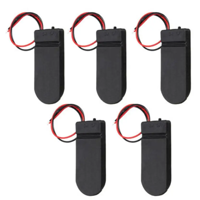 

1000pcs/lot MasterFire CR2032 Button Coin Cell Battery Socket Holder Case Cover With ON/OFF Switch 3V x2 6V battery Storage Box