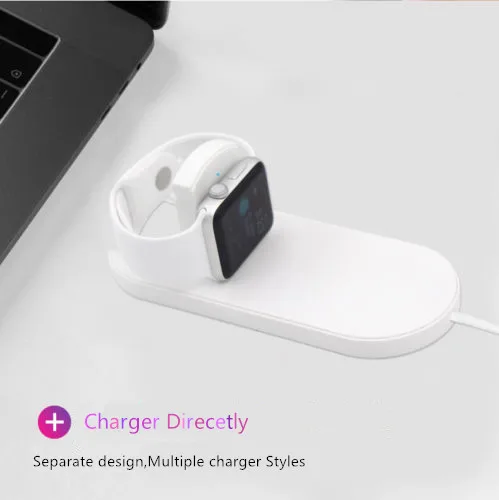 Беспроводное зарядное устройство 2 в 1 кабель для быстрой зарядки Apple Watch 5 4 3 1Series