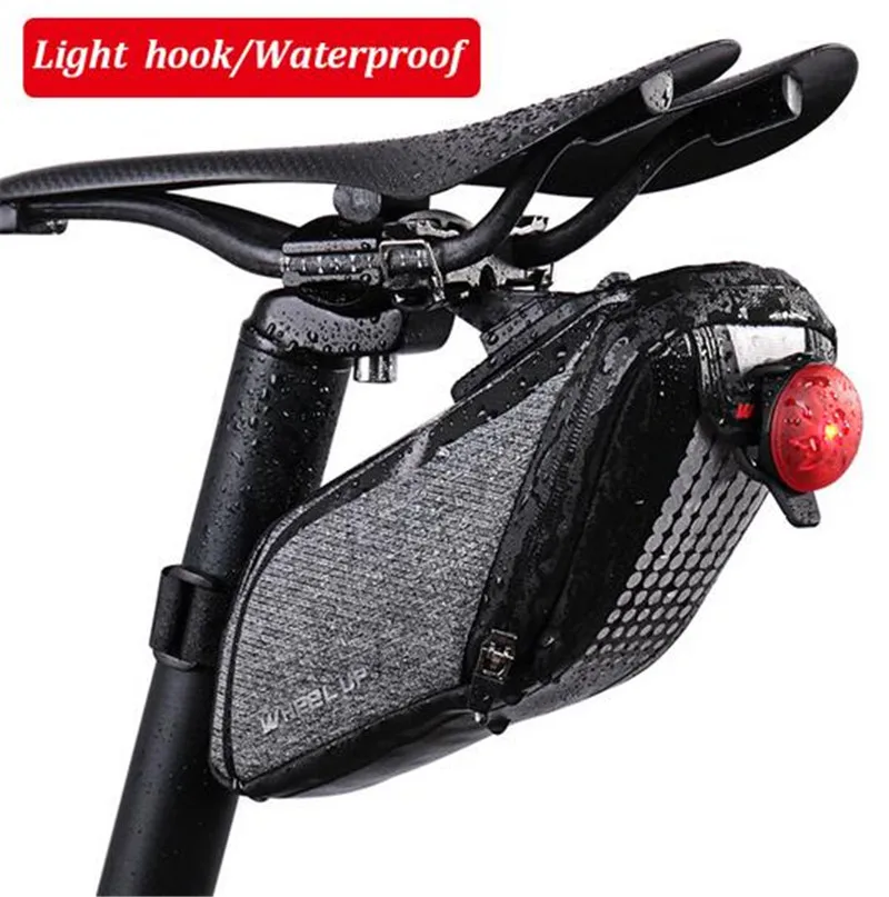 WHEEL UP Waterproof Mountain Road Bicycle Tail Bag Saddle Bags Bike Pouch Mountain Road 3D Reflective Cycling Seat Bag WHEEL UP Waterproof Mountain Road Bicycle Tail Bag Saddle Bags Bike Pouch Mountain Road 3D Reflective Cycling Seat Bag