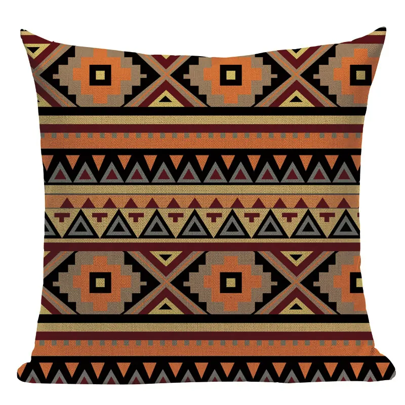 Пользовательские геометрические наволочки для подушек, африканские национальные полоски, богемный стиль, декоративные красочные наволочки для подушек, наволочки высокого качества - Цвет: L188-9