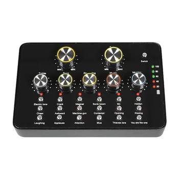 

V10 USB Audio Microphone Portable Sound Card Internet Live Streaming Radio Broadcast Interface Audio USB BM-800 Microphone