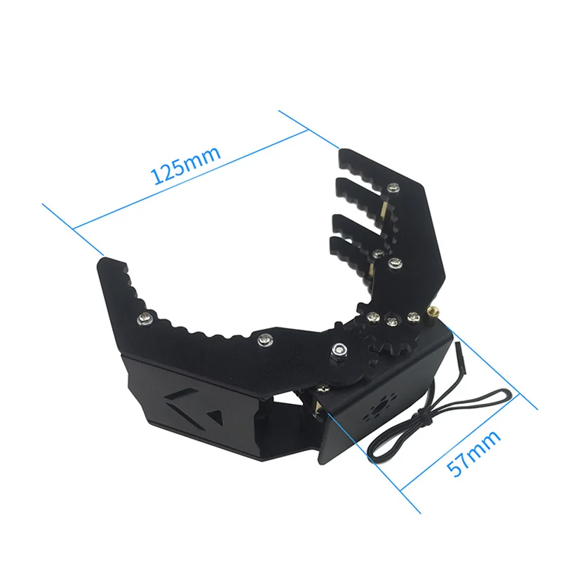Metal Robot Manipulator Mechanical Arm Paw Gripper Clamp Claw Kit 355mg Servo Max Opening 125mm
