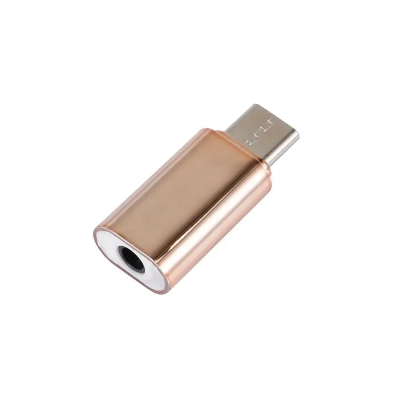 Mini Portable USB C Type C Male to 3.5MM Female Headphone Jack Audio Adapter Stereo Earphone Headset Converter for Xiaomi Huawei