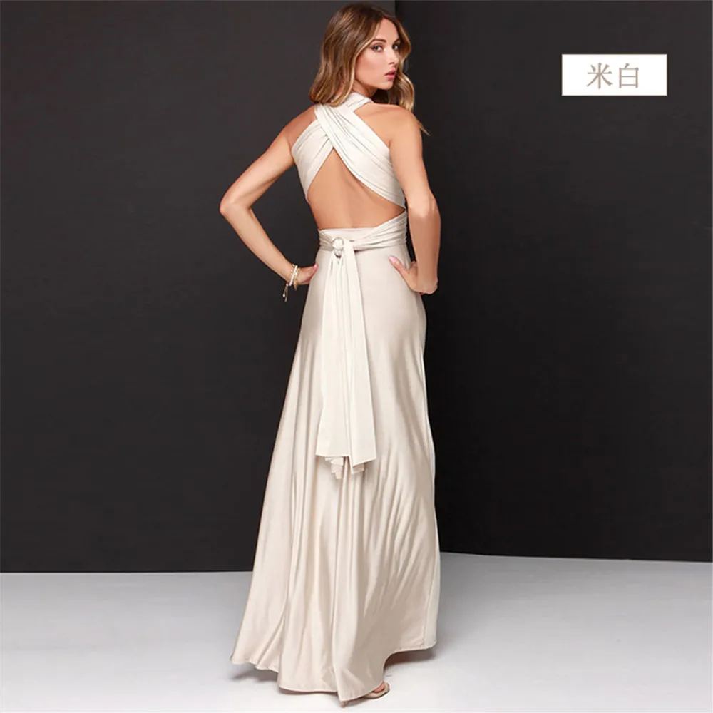 

Sexy Women Multiway Wrap Convertible Boho Maxi Club Red Dress Bandage Long Dress Party Bridesmaids Infinity Robe Longue Femme