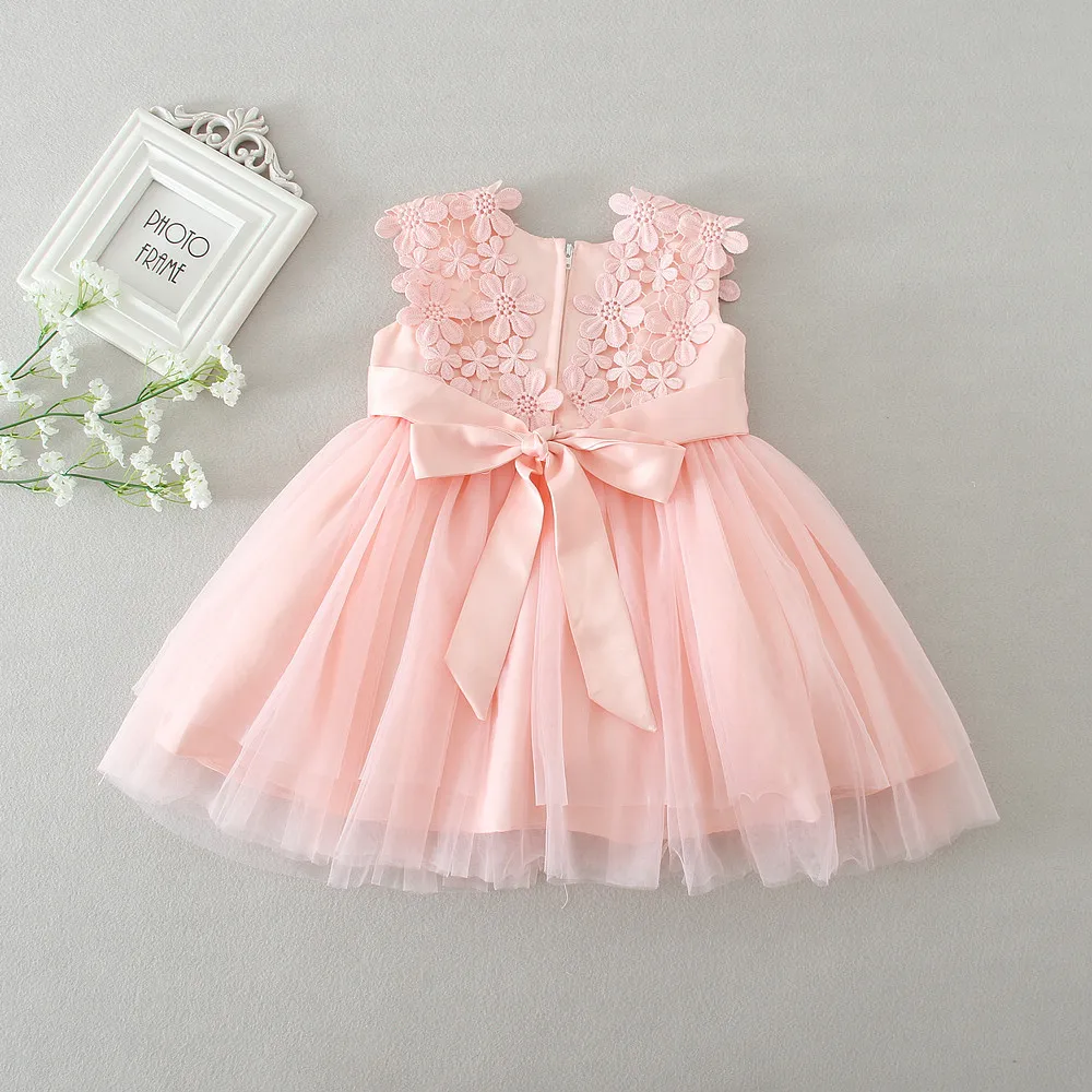 1 Year Old Girls Tutu Birthday Dress Princess Tulle Dresses Lovely Baby Girls First Birthday Party Outfit Wish