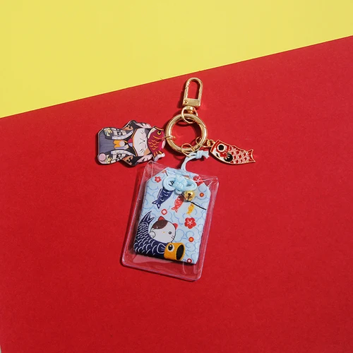 Omamori Ночная Сова Maneki Neko Dispel Misfortune Lucky Omamori брелок для ключей с помпонами - Цвет: cat fihs