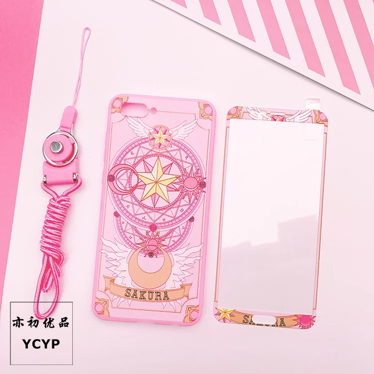 Чехол для huawei Mate10 /plus Cardcaptor Sakura + Передняя защитная пленка из закаленного стекла