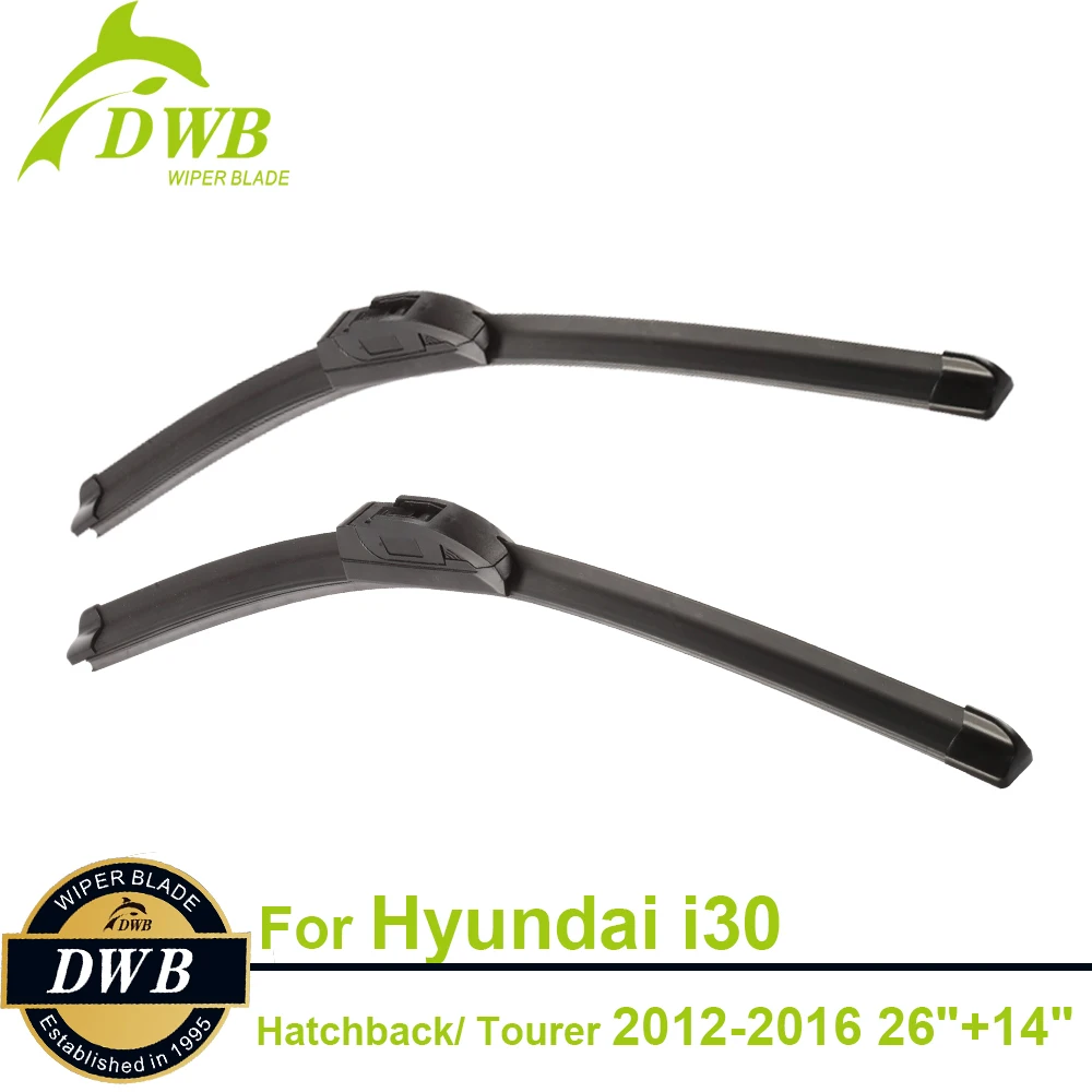 Стеклоочистителей для Hyundai i30 Hatchback &amp Tourer 2012-2016 26 &quot+ 14&quot 2 шт. Бесплатная доставка