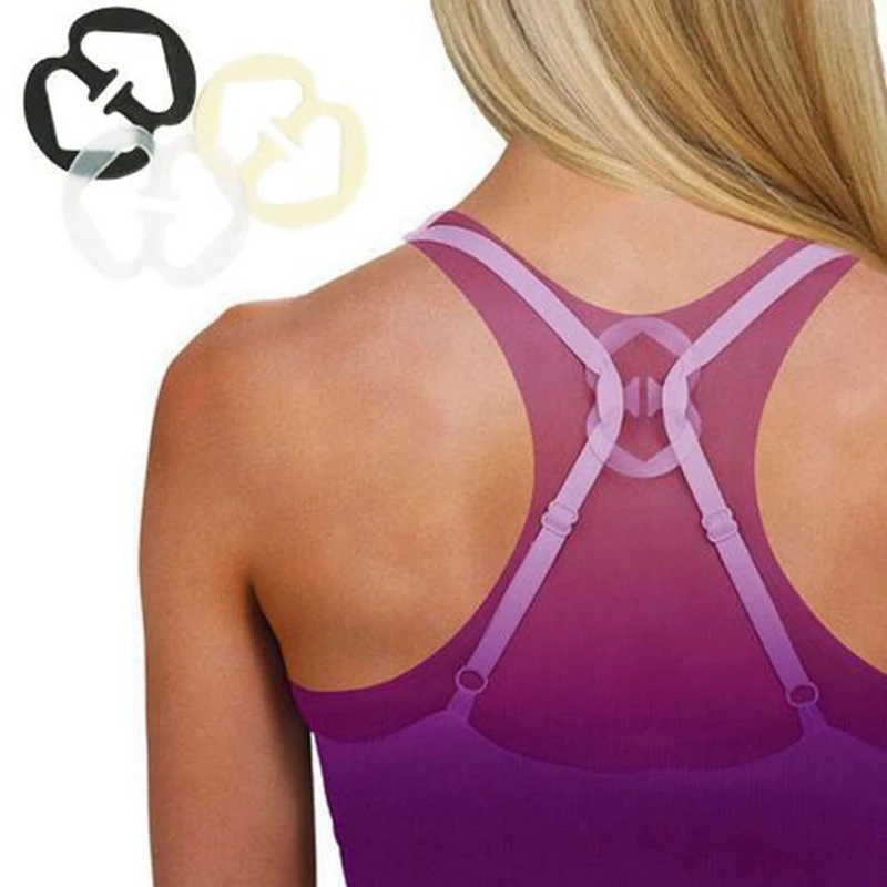 

5pcs/lot Triangle Invisible Bra Buckle Clips Perfect Adjust Wedding Bra Strap Clip Holder Underwear Accessories B0006