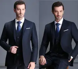 2018 Новая мода-Slim Fit One Button Жених Смокинги Темно Серый Best Man Пик Черный нагрудные Женихи для мужчин свадебные костюмы
