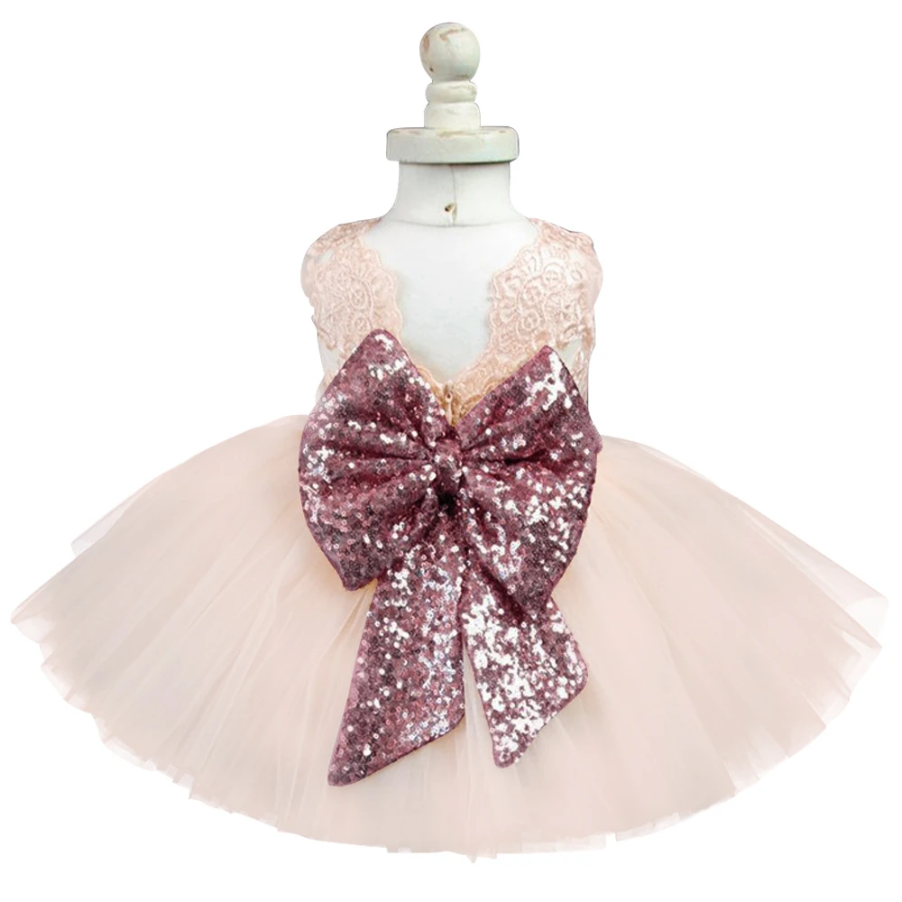 

First Birthday Outfits Dress For Little Girl Lace Christening Gown Kids Clothes Pageant Cake Dress For Girls Children Clothing