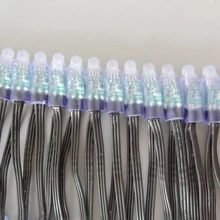 DC5V 12 мм WS2811 Светодиодный пиксельный модуль, IP68 водонепроницаемый RGB струнный Рождественский светодиодный светильник, адресуемый как ucs1903 WS2801, черный провод