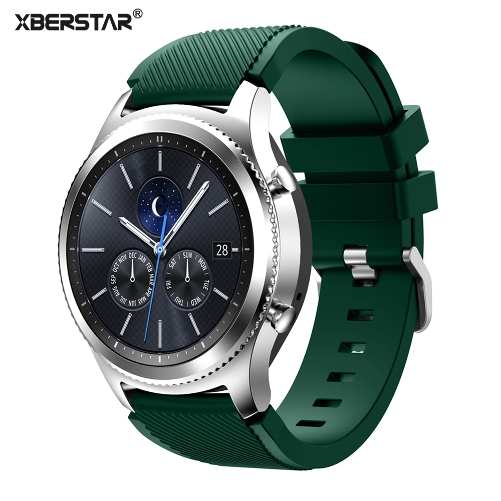 22 мм спортивный силиконовый ремешок для часов Samsung Galaxy Gear S3 классический SM R770 Frontier