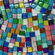 150 г/пакет стекло квадратной формы мозаичная плитка Блеск многоцветный для искусства DIY ремесла материал для художественного оформления дома