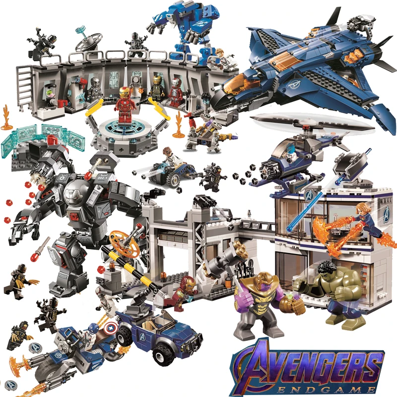 2019 New Superheroes Avengers 4 mini legoings marvel avengers endgame figures Building Blocks bricks Toy 76123 76124 76125 76126