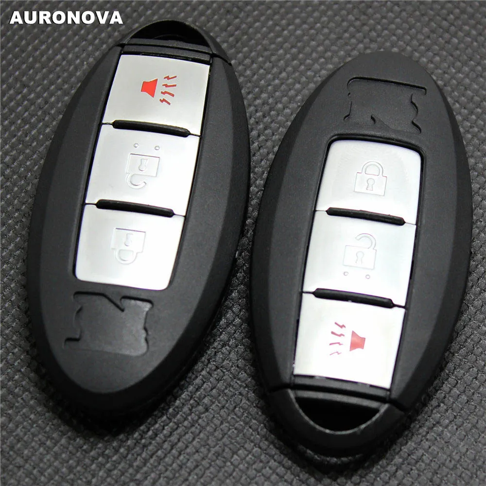 AURONOVA Новый чехол для ключа Nissan GTR Teana Sylphy Tiida Qashqai Morano 2 + 1 с боковым пазом|Заготовки