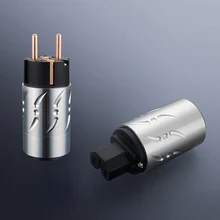 Pair Viborg VE512+VF512 Aluminium Pure Copper Schuko Power Plug European stardard Power Connecotor IEC Female Plug цена Pair Viborg VE512+VF512 Aluminium Pure Copper Schuko Power Plug European stardard Power Connecotor IEC Female Plug цены онлайн