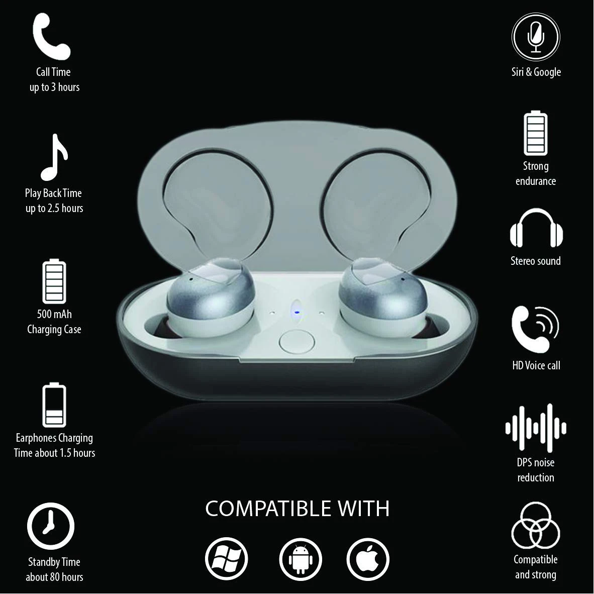 IG-Bluetooth 5,0 наушники HV-336 PRO Водонепроницаемый IPX5 True ...