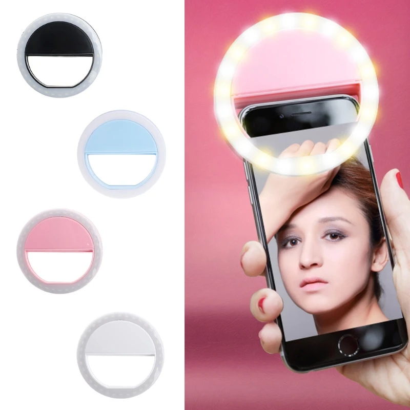 

Selfie Portable LED Ring Fill Light Camera Photography Android Phone for iPhone