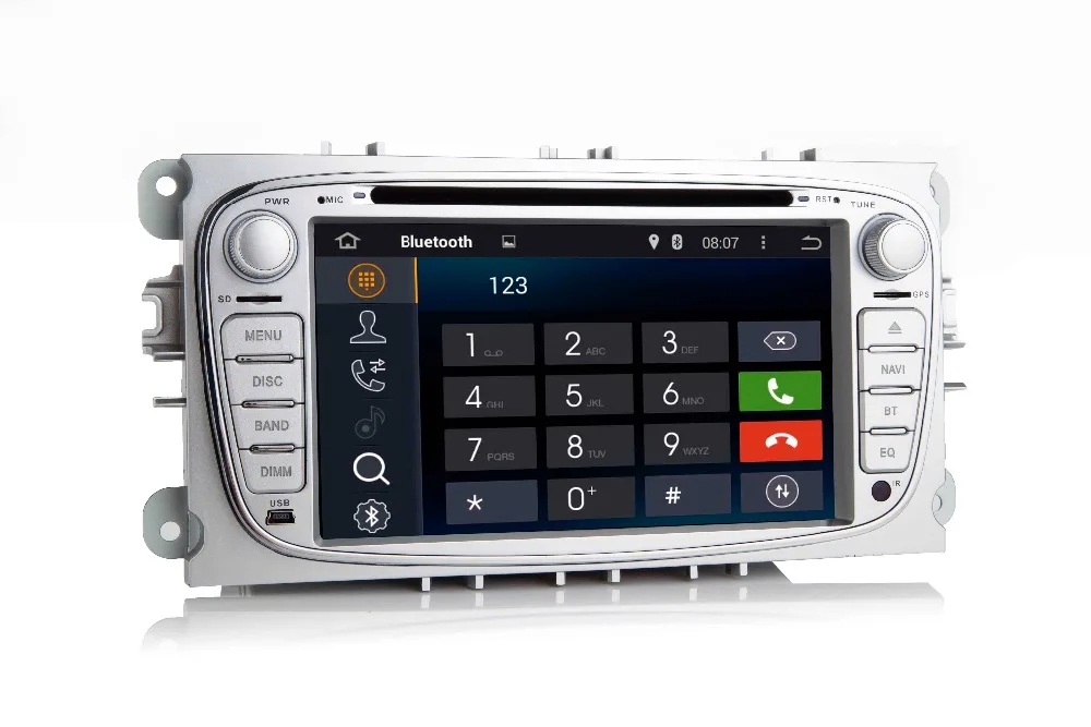 Discount 7"HD 1024X600 Android 7.1 Car DVD GPS For Ford Mondeo C-max S max Galaxy Wifi 3G Bluetooth Radio RDS SD Free Map Camera+Car DVR 1