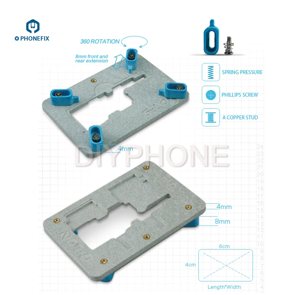 G-LON SS-601X двухсторонний держатель PCB приспособление для iPhone X термостойкая материнская плата Верхняя Нижняя испытательная платформа для