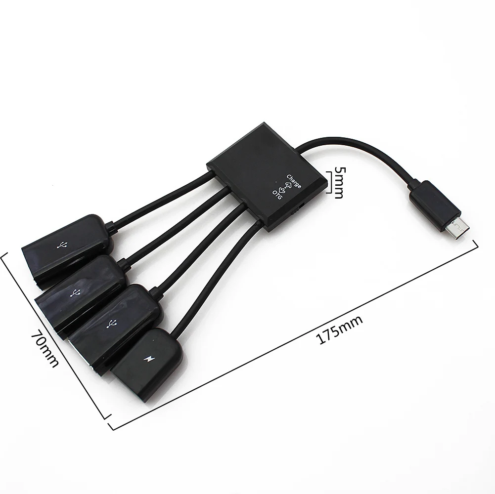 USB 2 0 Hub usb хаб 4 в 1 адаптер с портами хост OTG кабель зарядный концентратор Шнур