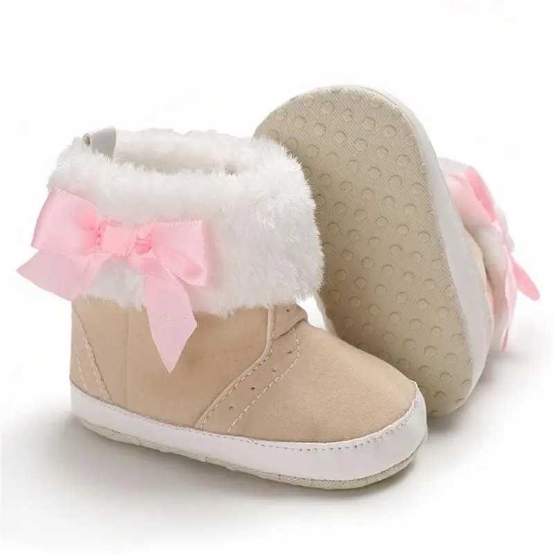 1 пара Супер теплая детская мягкая подошва зимние сапоги зимние пальто для маленьких девочек детская обувь для ползунков От 0 до 1 года