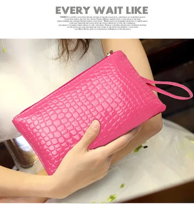 

Crocodile print purse wholesale lady 2018 new Korean hand bag small bag activity PU zero wallet
