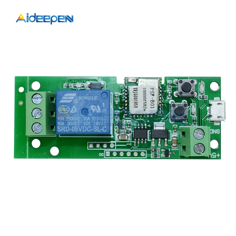 

WiFi Wireless Smart Switch Relay Module DC 5V Self-lock 433Mhz for Smart Home Access for Apple Android App Control