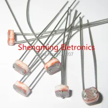 200 шт фото светочувствительный резистор Фоторезистор Optoresistor 5 мм GL5528