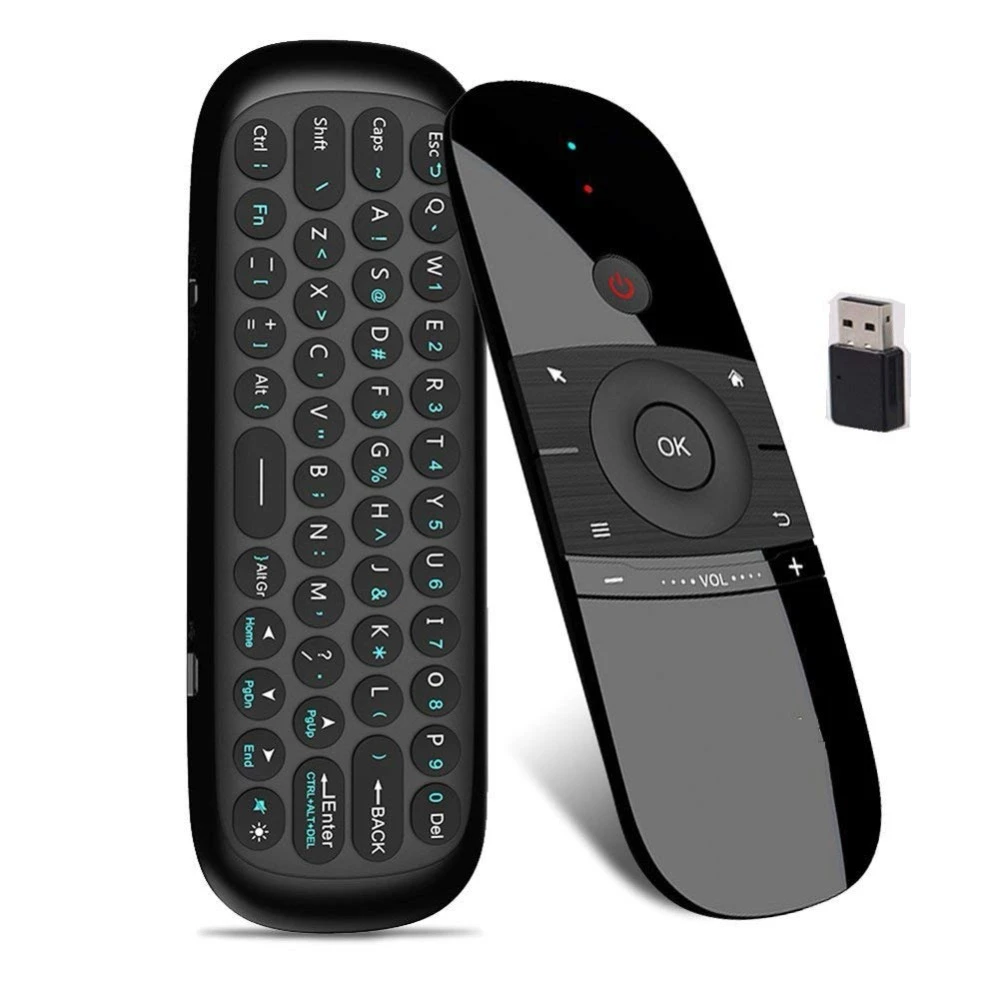 English Version W1 2 4ghz Wireless Keyboard Mini Air Mouse Aliexpress