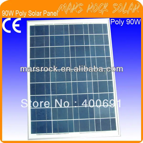 

90W 18V Polycrystalline Solar PV Module with High Conversion Efficiency, Nice Appearance, Reliable Parameter, Good Waterproof