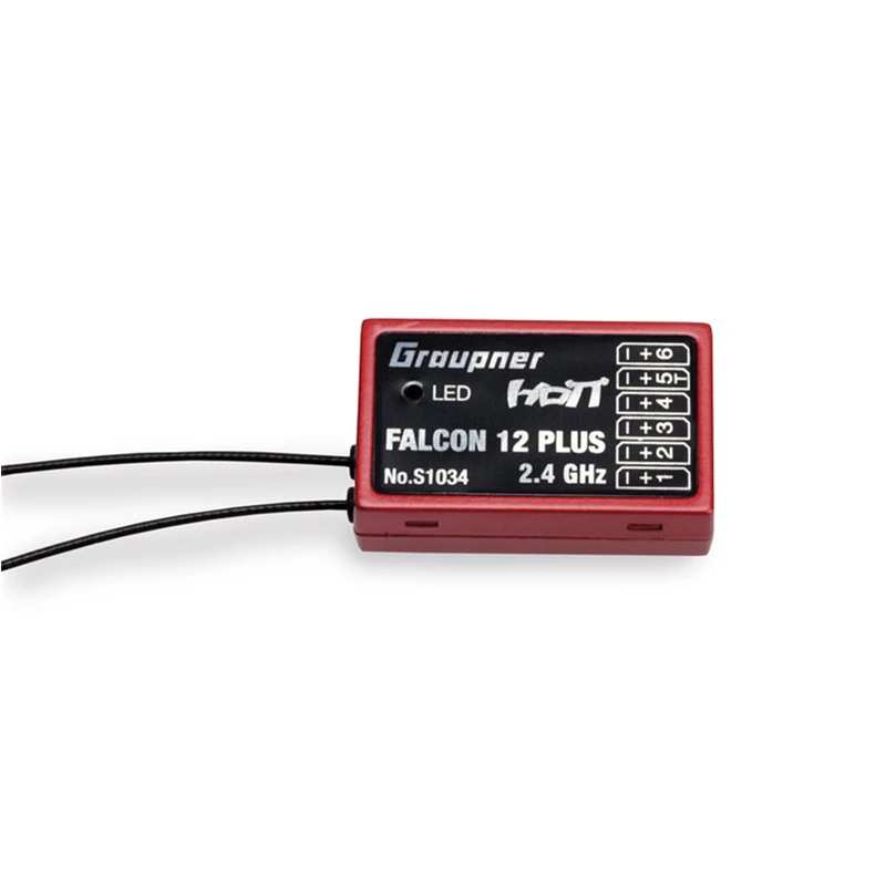 Graupner HoTT Falcon 12 plus 2 4 Ghz 6 канальный приемник интегрированный 3 осевой гироскоп и