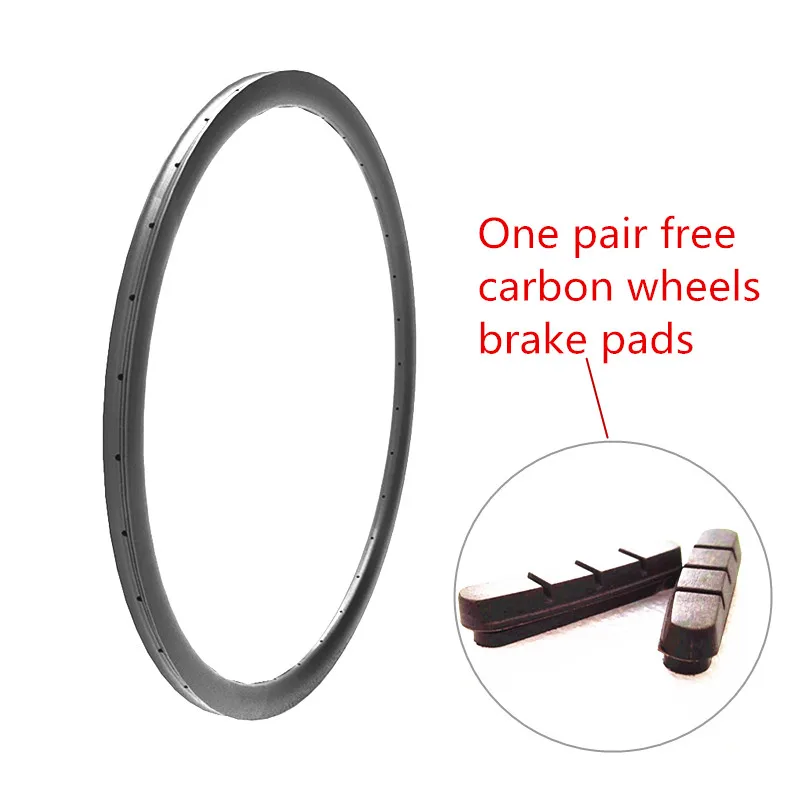 Карбоновые колеса передние и задние Powerway R36 красная втулка трубчатые диски с