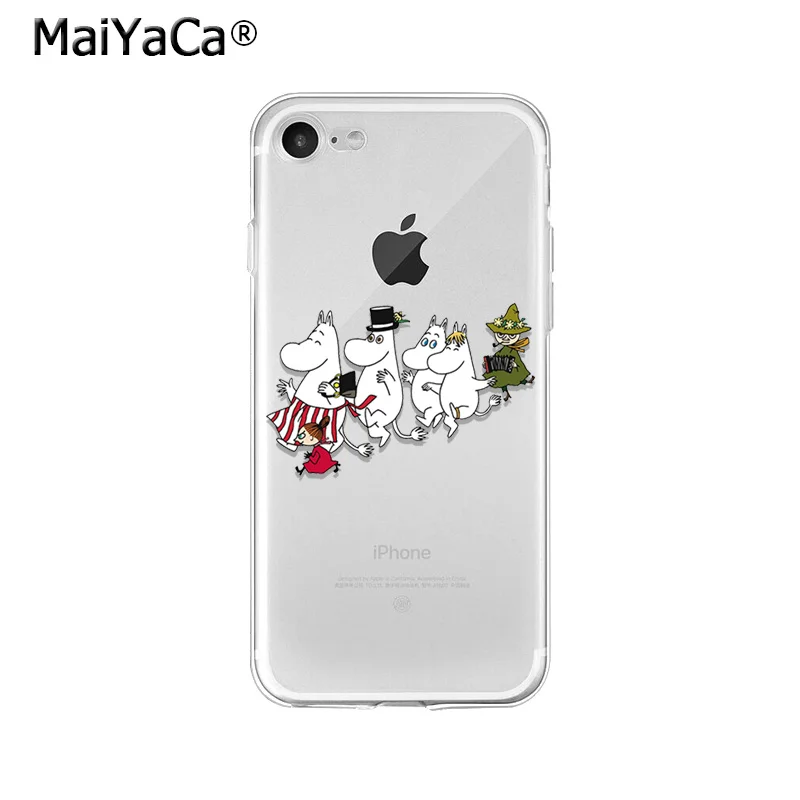 MaiYaCa прекрасный Бегемот Moomin Pikku myy мягкий чехол для телефона из ТПУ чехол для iPhone X XS MAX 6 6s 7 7plus 8 8Plus 5 5S SE XR - Цвет: A2