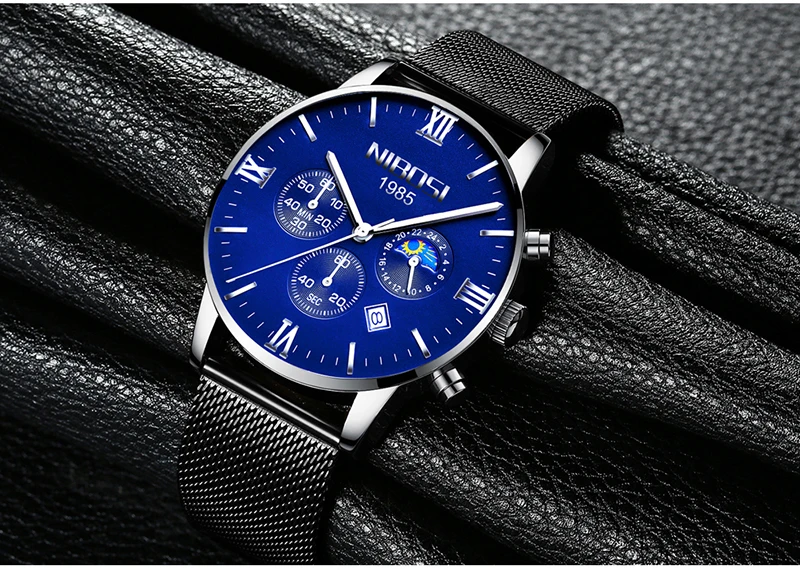 Uhren Herren NIBOSI Gold And Black Men's Quartz Watch Business Watch Brand Luxury Dress Analog Wristwatch Waterproof Full Steel (21)