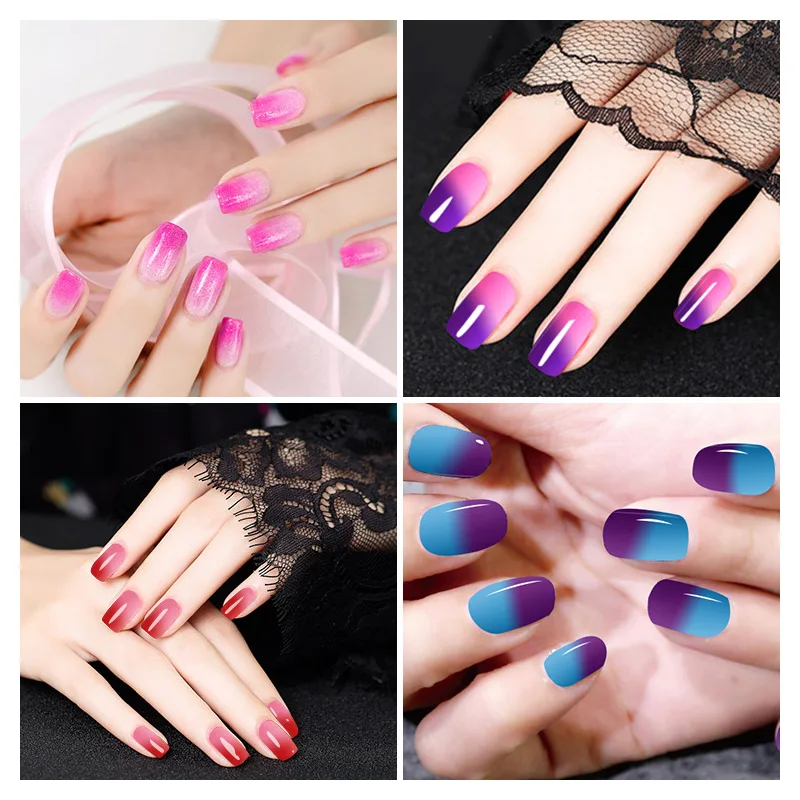 Saviland 15ml Chameleon Colors UV Gel Lacquer Temperature Change Color Gel Varnish Thermo Semi Permanent Lucky Gel Nail Polish