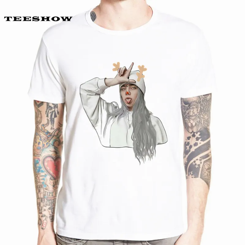 

Billie Eilish Men Women t shirt New Summer Hip hop Shirt Camisetas Hombre Streetwear Short Sleeve T-shirt HCP4586