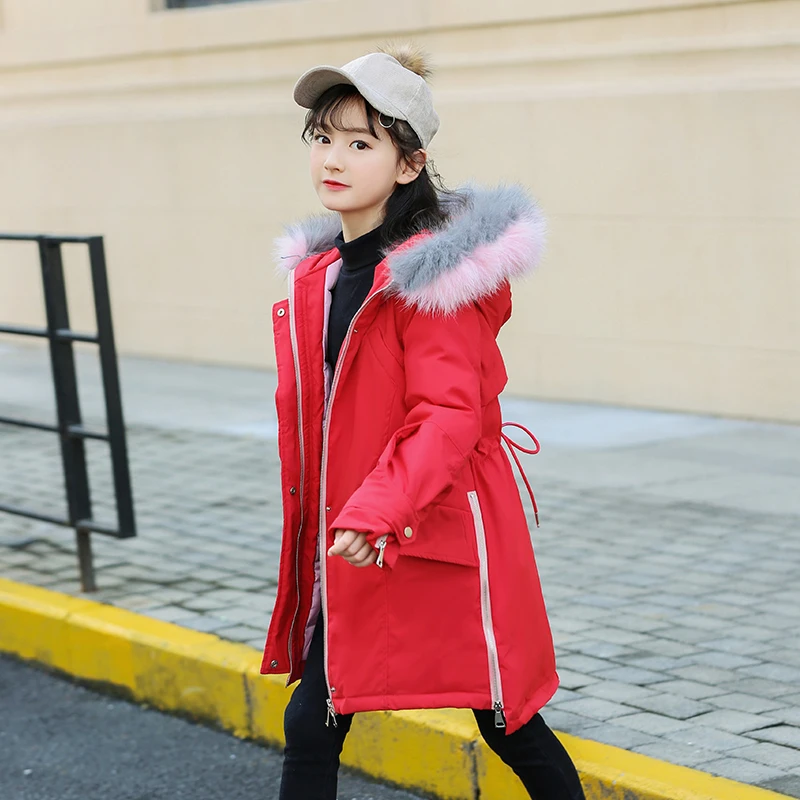 

-30 Degrees Girls Clothes Warm Down Jacket for Schill Girl Clothes 2019 Winter Thicken Parka Hooded Children Outerwear Coats