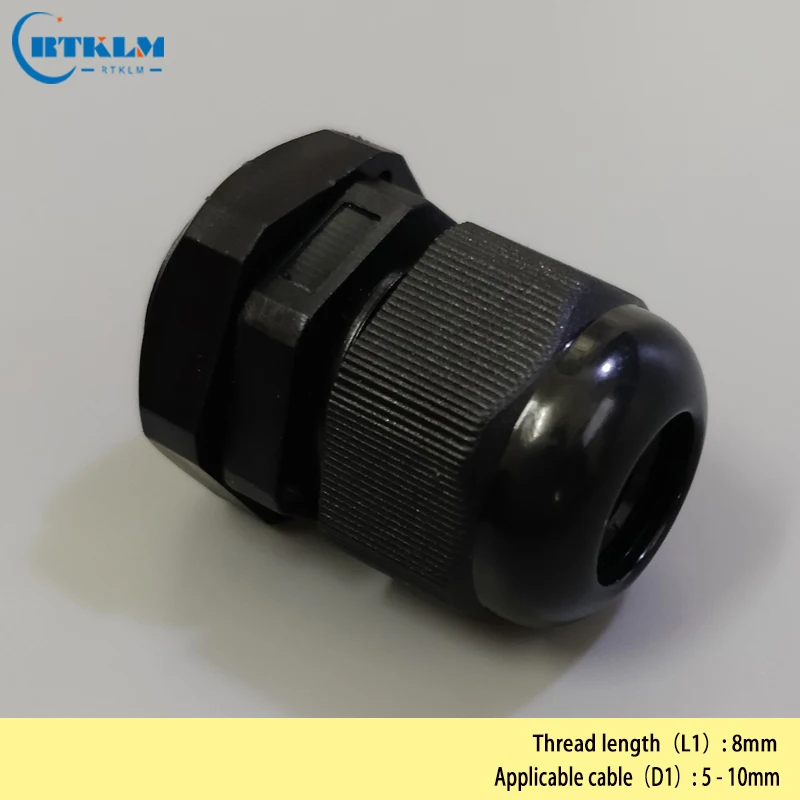 Cable Gland Joints Cable Gland Connector 5-10mm PG11 Waterproof Nylon Cable Gland 0.19*0.39inch